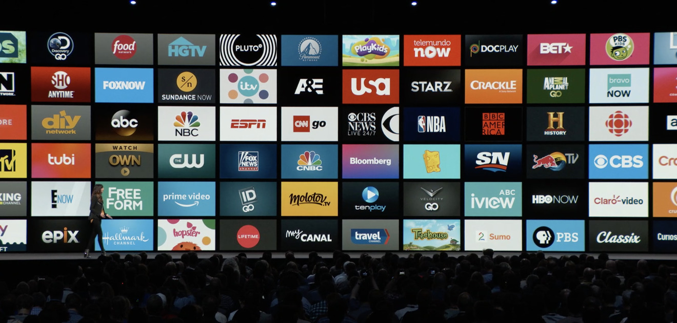 The available Apple TV channels