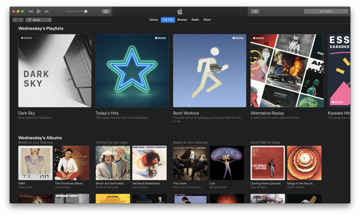 iTunes Dark Mode in macOS Mojave
