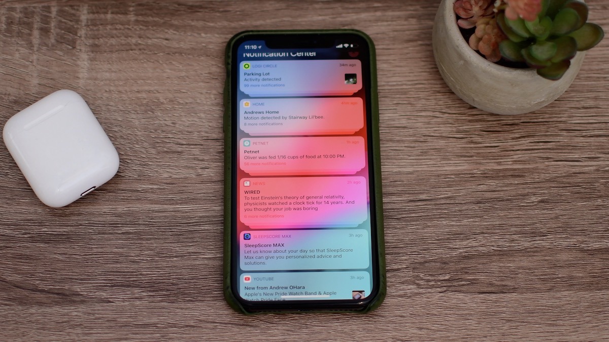iOS 12 Grouped Notifications