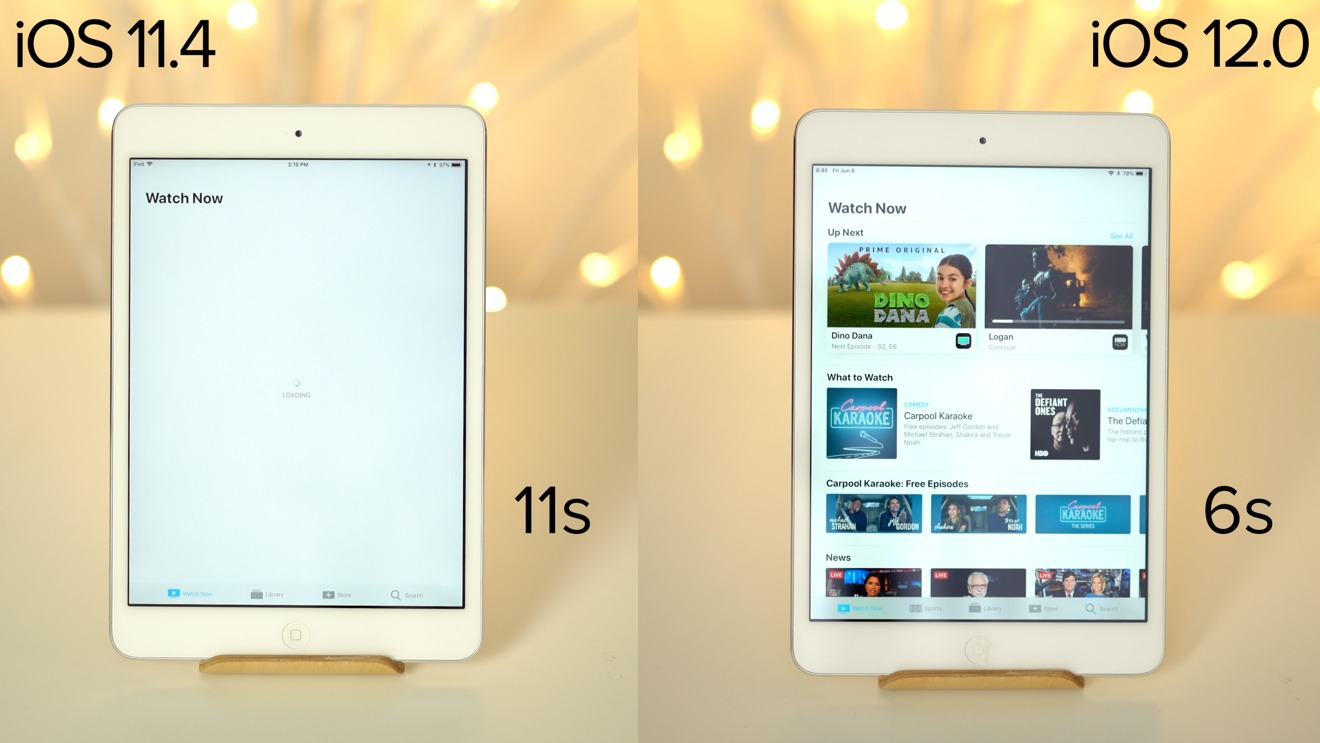 Testing The Speed Of Ios 11 Versus Ios 12 On The Iphone 6 And Ipad Mini 2 Appleinsider