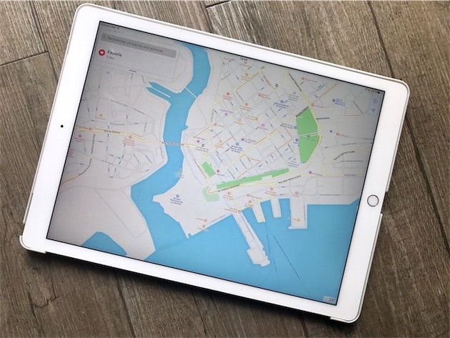 Apple Maps on iPad Pro