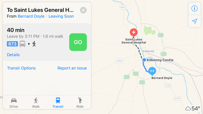 Apple Maps Ireland