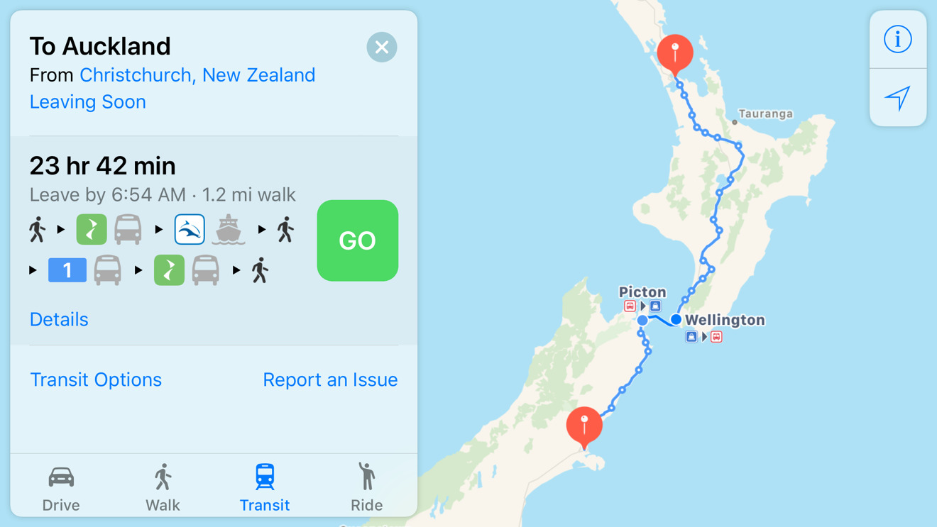 Apple Maps New Zealand