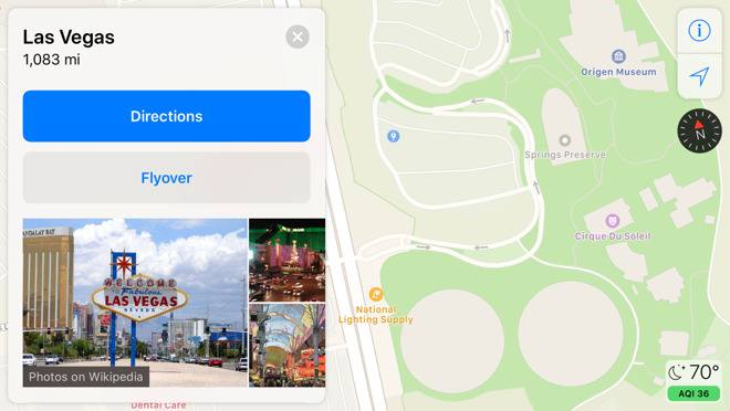 Apple Maps Las Vegas