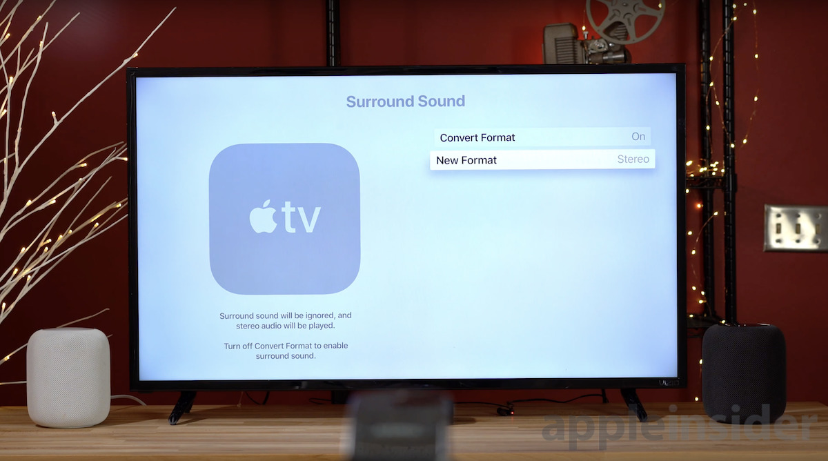 Turn on apple store tv with homepod