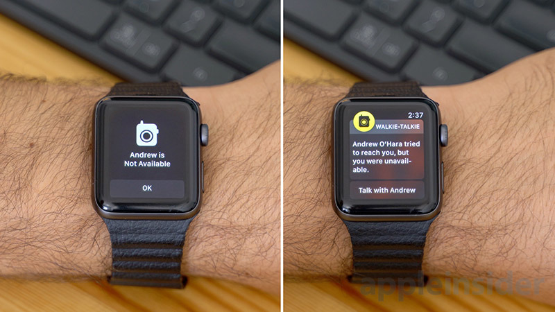 Apple watch walkie talkie no online contacts