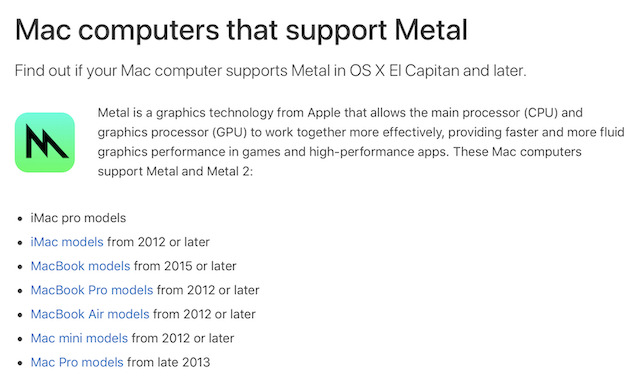 Why Macos Mojave Requires Metal And Deprecates Opengl Appleinsider