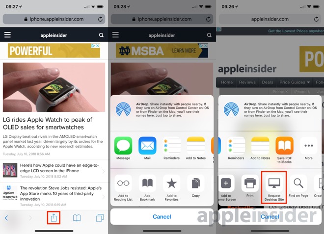 How To Quickly Request The Desktop Version Of A Website On Your Iphone Appleinsider - petition revert the roblox page font and font size back