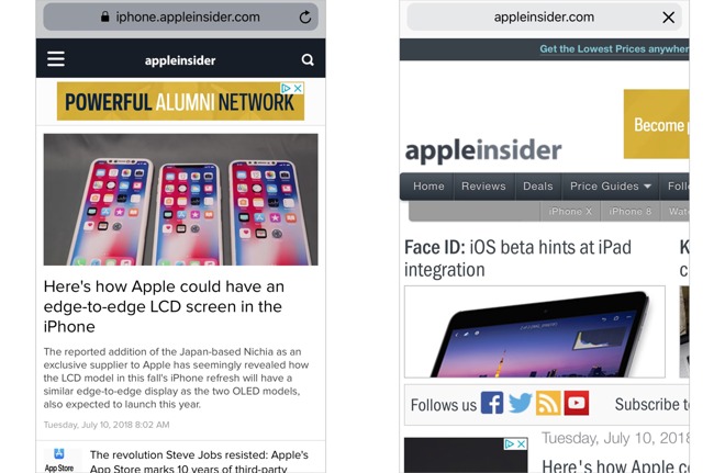 how to search on a webpage in ipad air