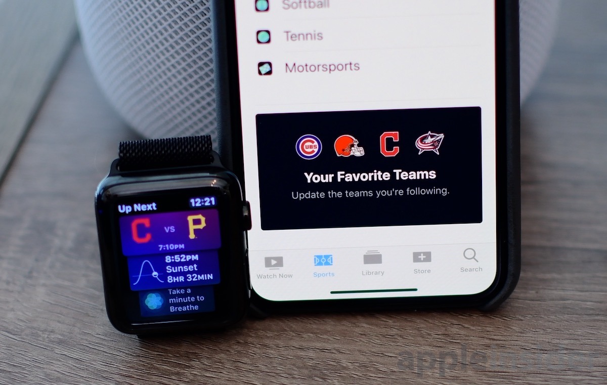 watchOS 5 の Siri Watch Face でライブスポーツのスコアを表示する方法