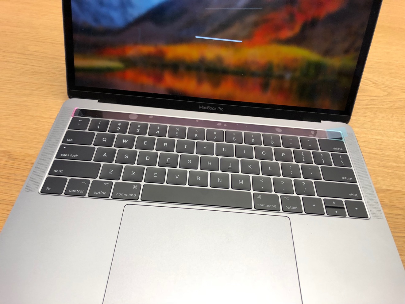 Repaired keyboard on a 2016 13-inch MacBook Pro 