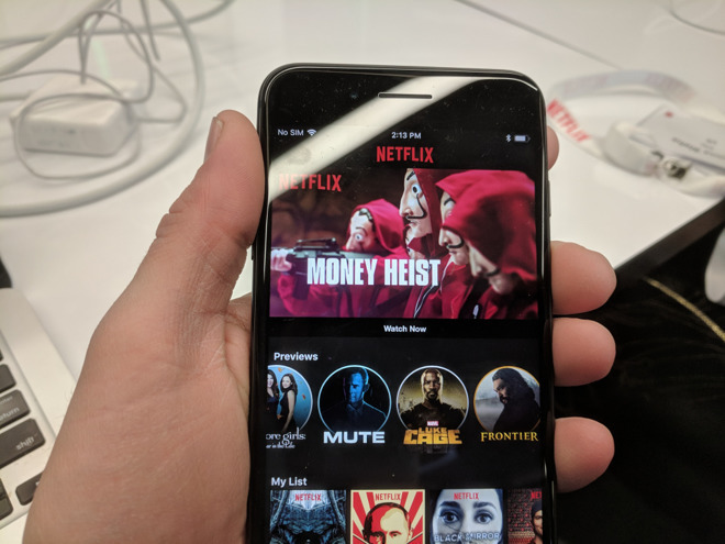 The Netflix iPhone app
