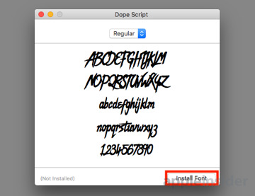 how to email a font from font book