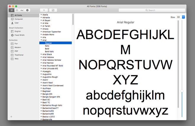 find fonts on mac