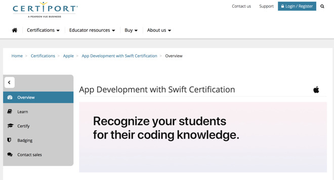 Certiport's Apple program