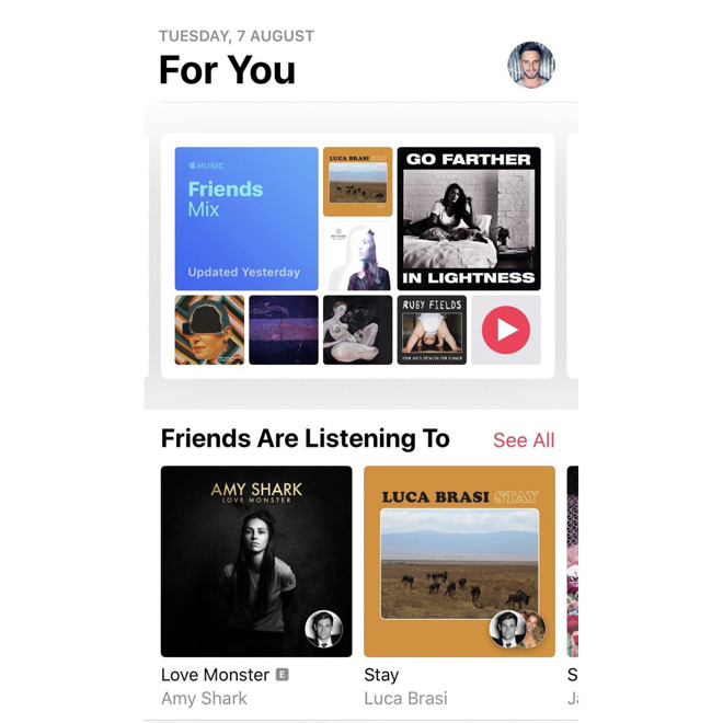 Apple Music Ramps Up Social Focus With New Friends Mix Rolling Out Now Appleinsider