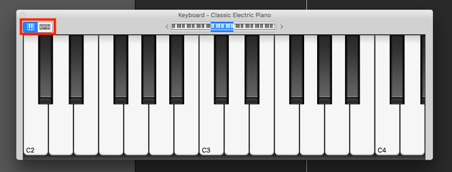 garageband keyboard