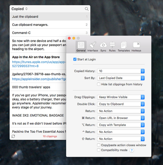 copy and paste commands mac