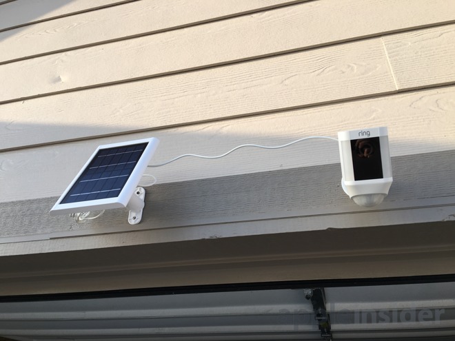 ring spotlight cam solar panel not charging