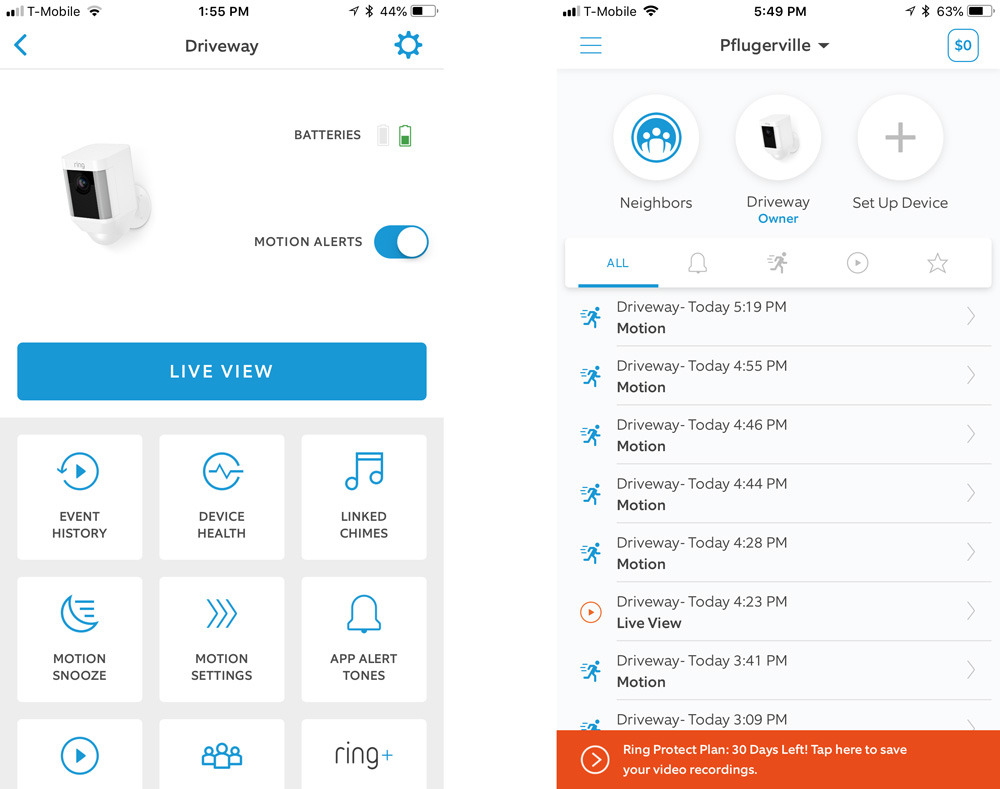 spotlight cam ring battery life