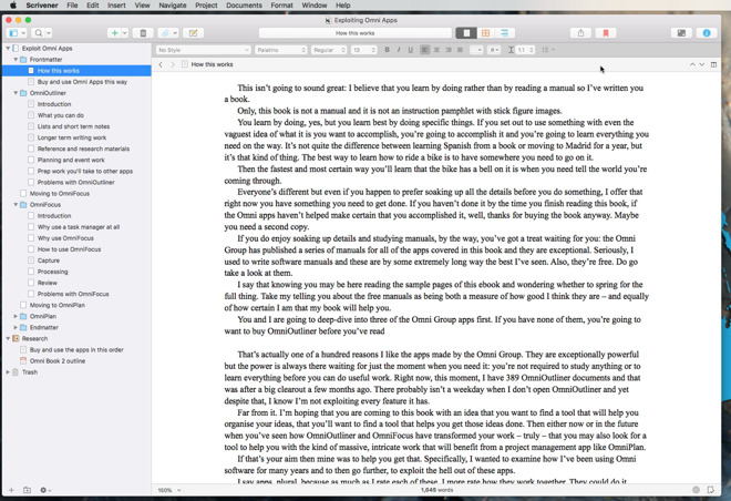 scrivener for windows versus mac