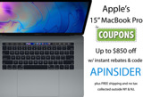 Up to $850 off 2018 15