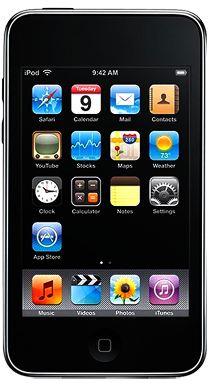 The second-generation iPod touch, 2008