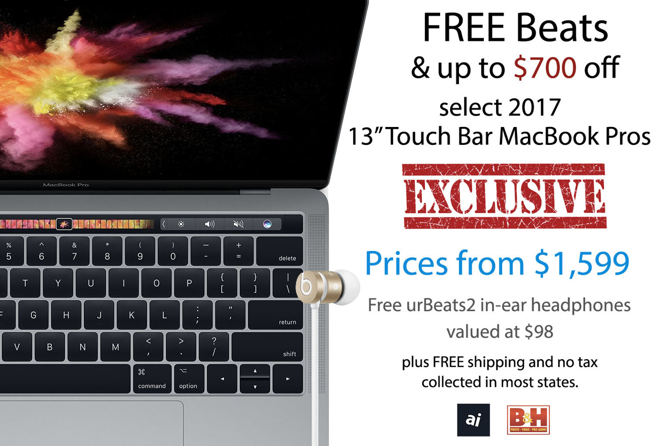 macbook pro and free beats