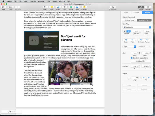 iwork pages for mac