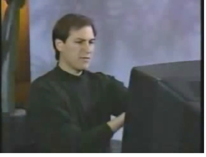 Steve Jobs demonstrates NeXT