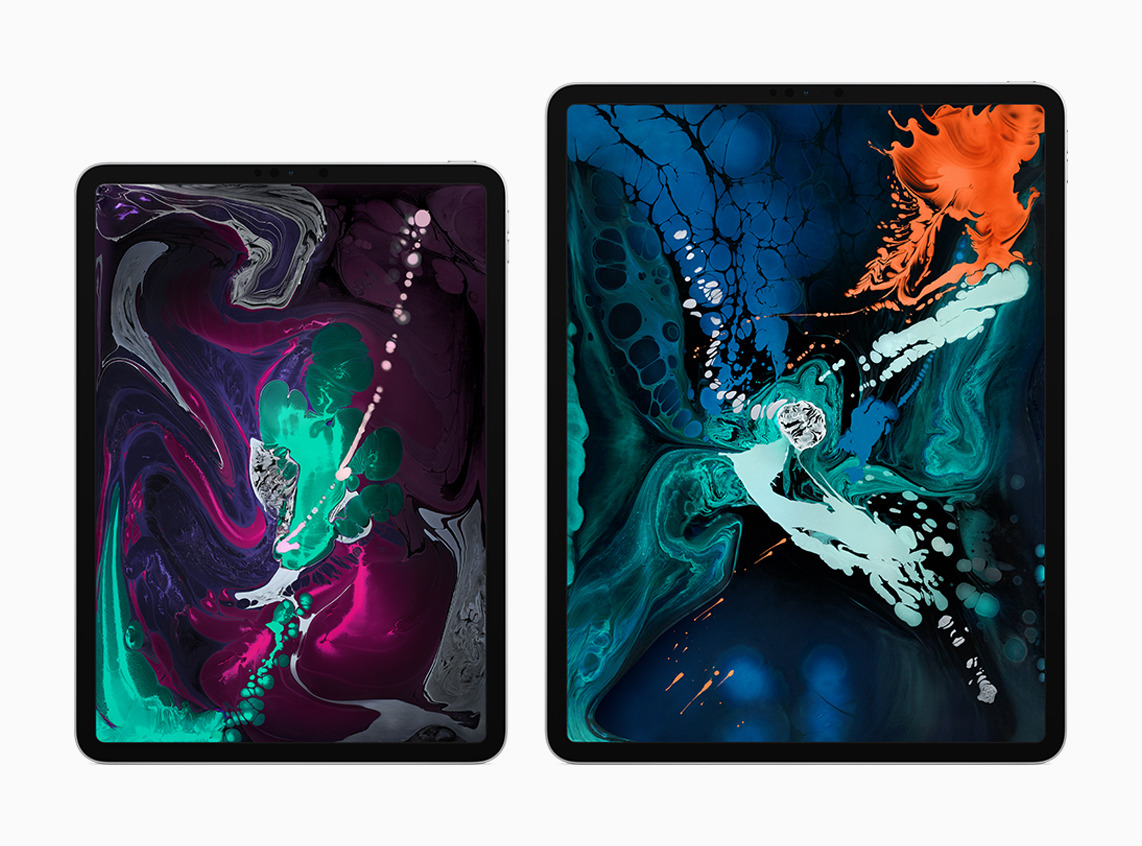 The two new iPad Pro models side-by-side