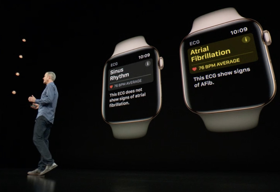 Compare the Series 4 Apple Watch 40mm and 44mm sizes to older