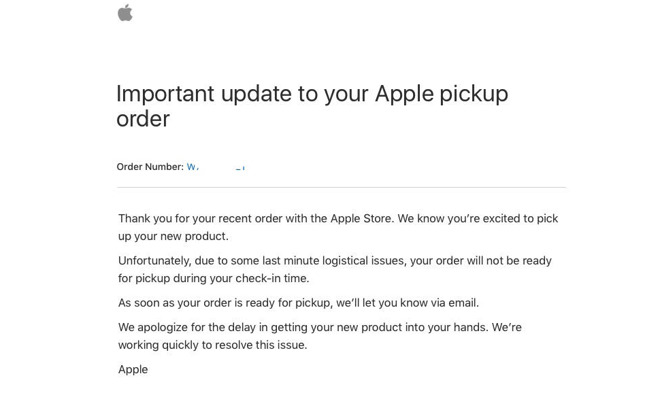 Delivery and Pickup - Apple