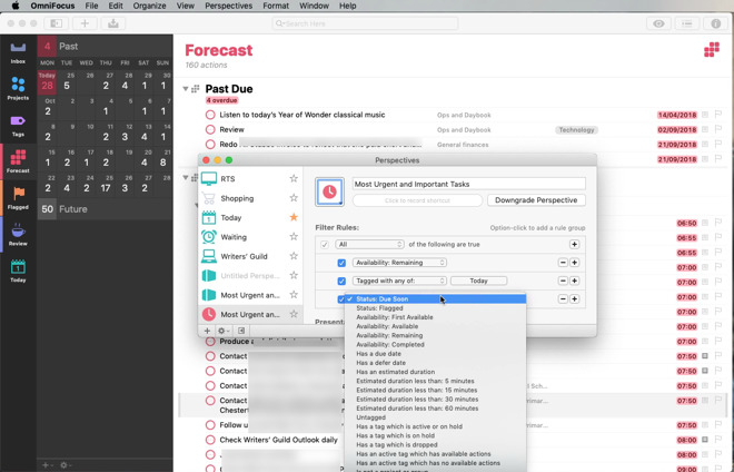 create flow with omnifocus 3 review