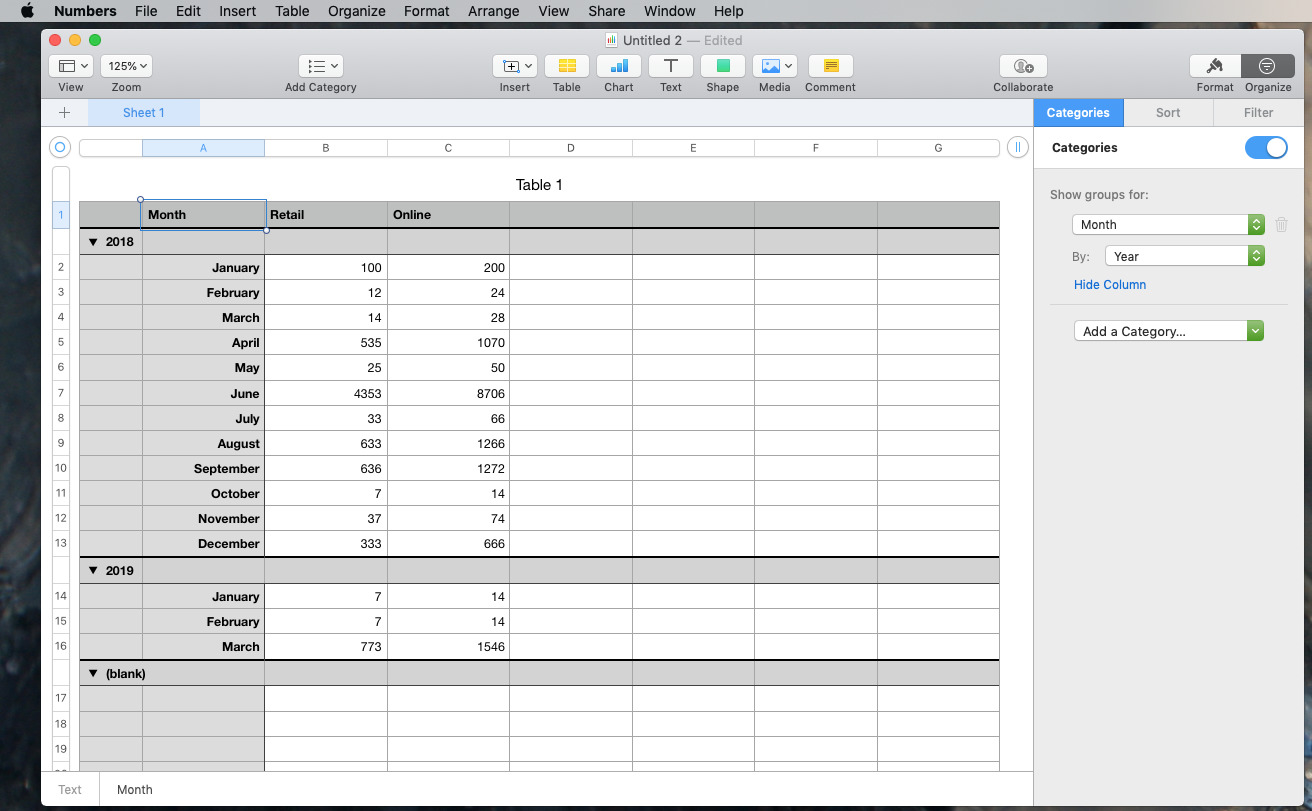 apple spreadsheet app for mac