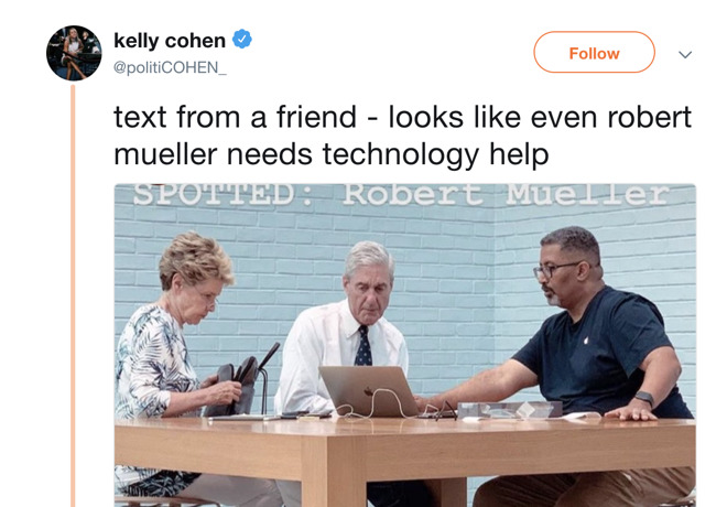 Kelly Cohen's Robert Mueller tweet