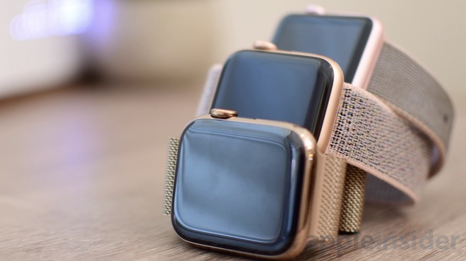 Comparing Apple's gold finishes on the Series 2 versus Series 4 Apple Watch