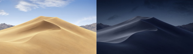 Mojave's Dynamic Desktop change both by time and location