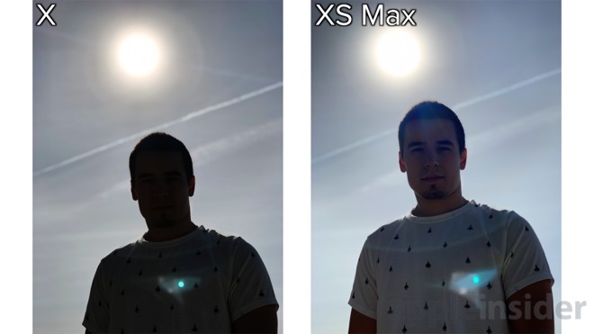 iPhone XS Portrait mode against the sun
