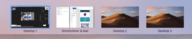 spaces mac os