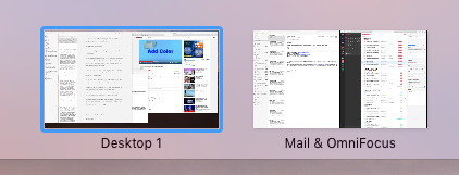 Drag two apps into a Space to get Split View there