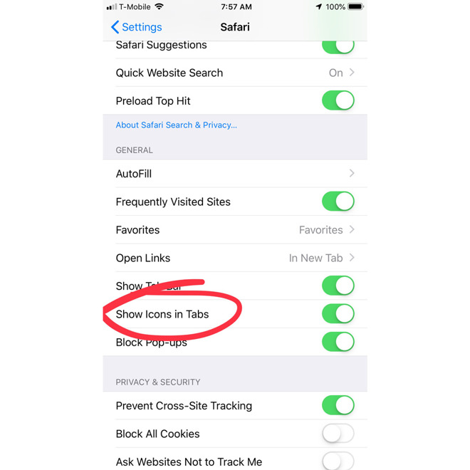 How To Switch On Ios 12 S Safari Favicons For Easier Tab Navigation Appleinsider