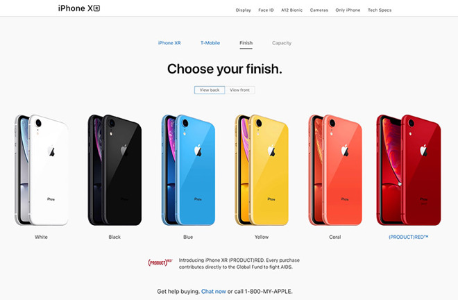 iPhone XR Colors