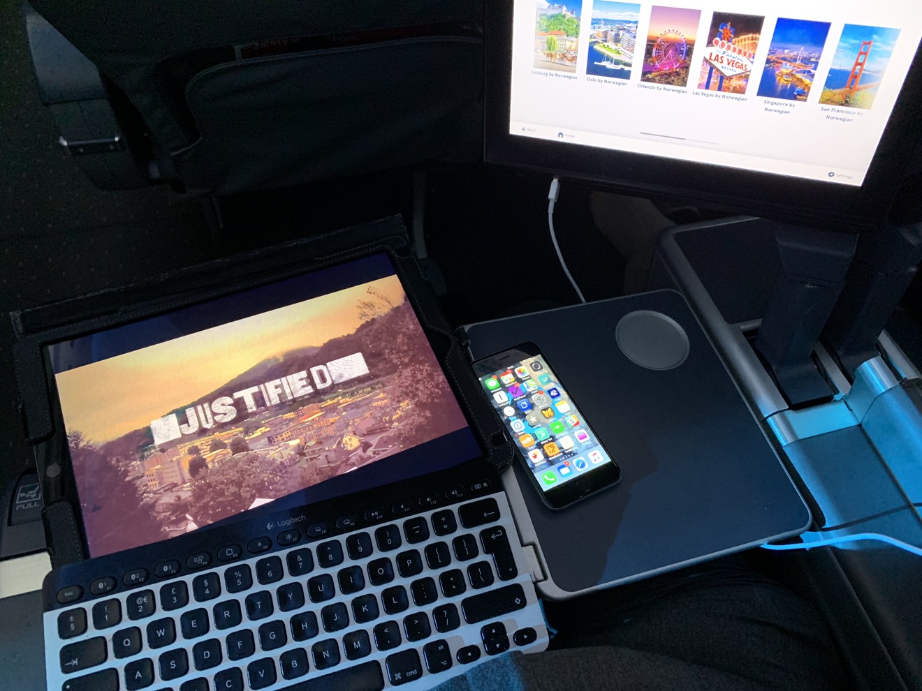 Do It Yourself Inflight Entertainment with TV series Justified on iPad
