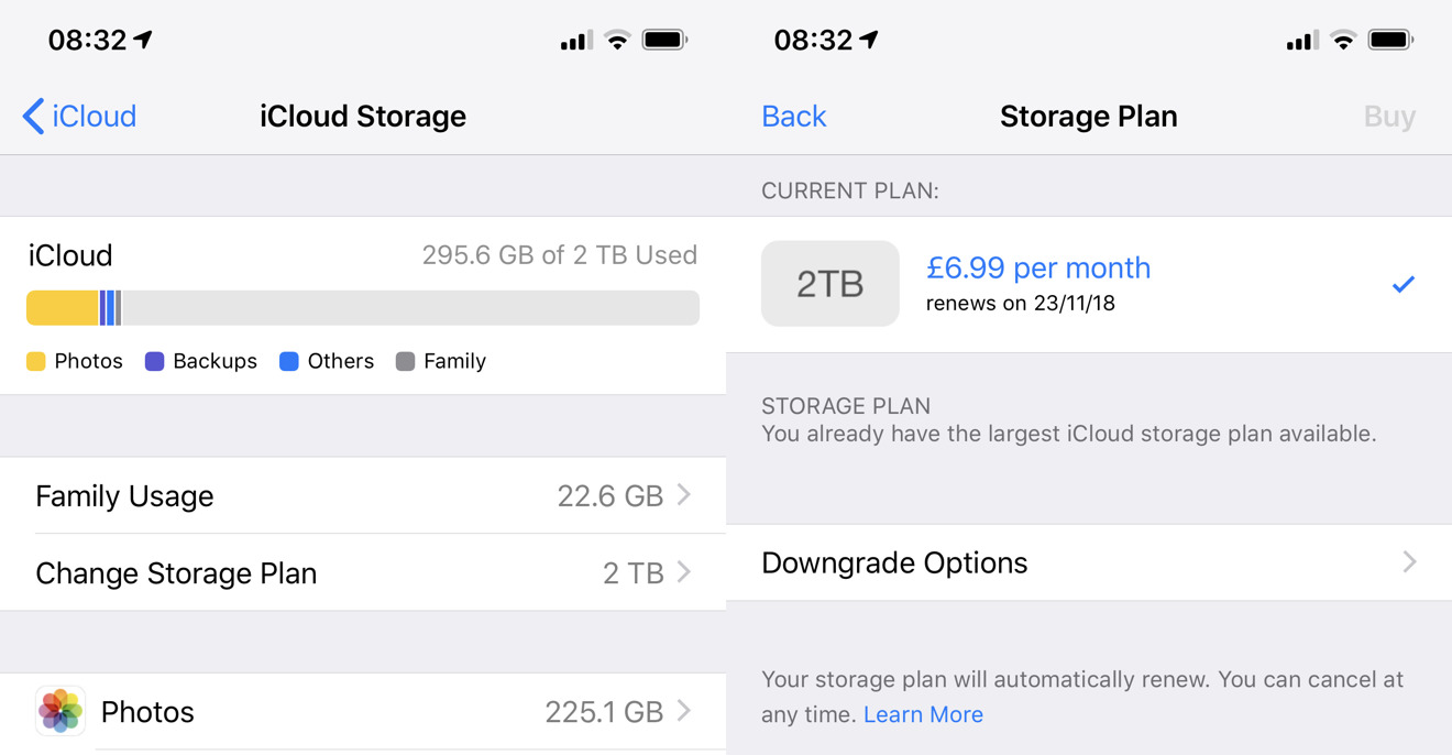 icloud storage plans for family sharing