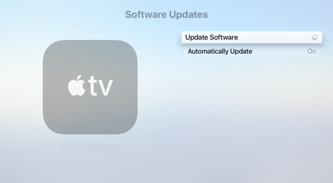 Updating Apple TV software