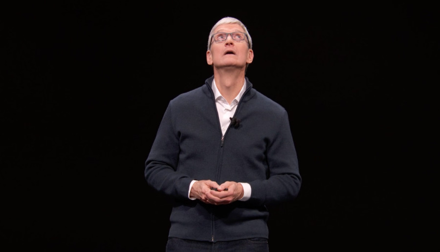 Tim Cook during the launch of the 2018 Mac mini