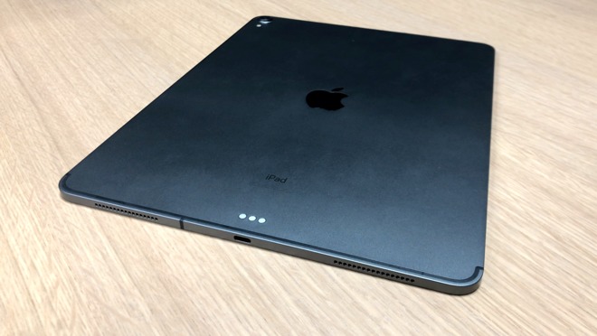 The back of the new 2018 iPad Pro