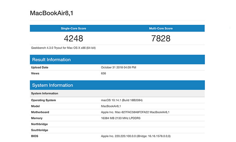 geekbench mac os