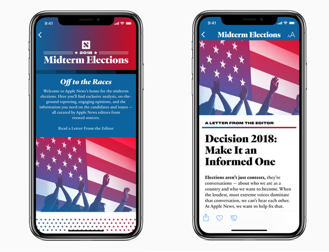 Apple News Midterms Section